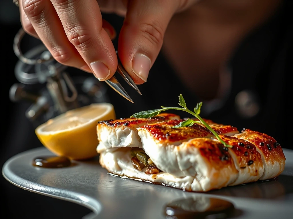 Tarkkuustyöskentelyä keittiössä